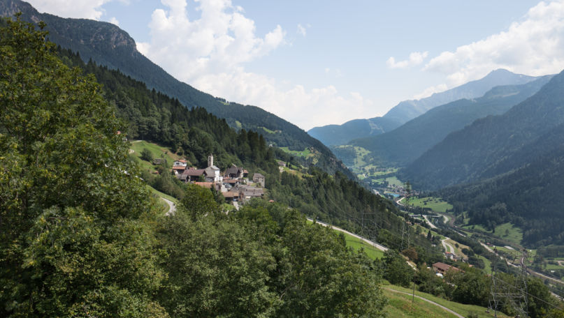 Strada Alta in the Leventina Valley