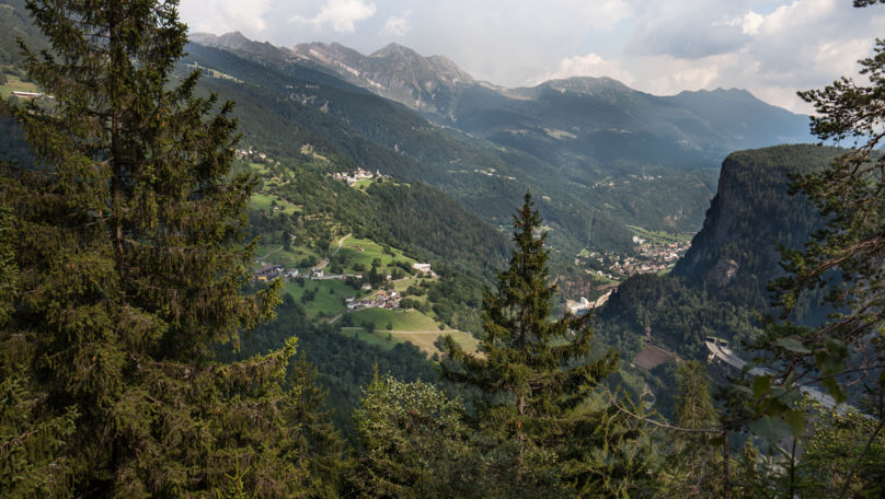 Strada Alta in the Leventina Valley